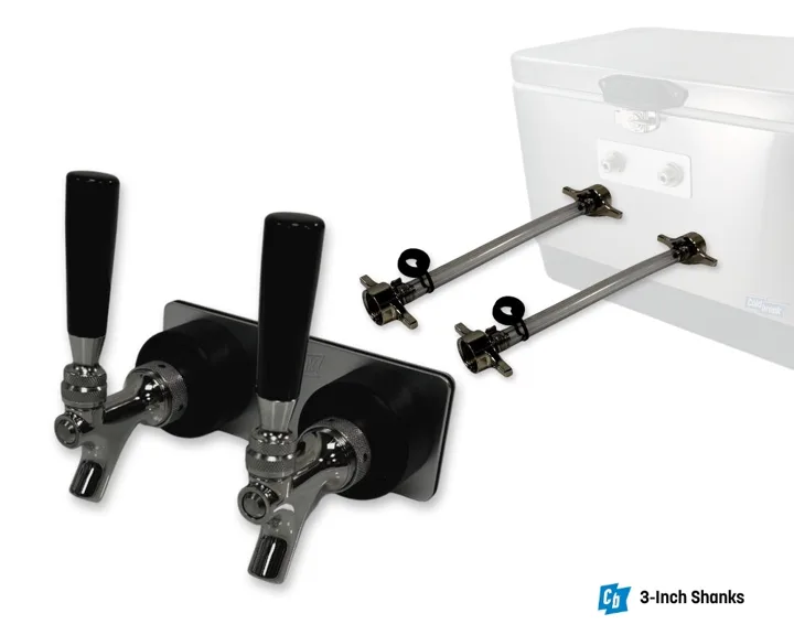 Coldbreak 2-Tap Wall Kit — 3″ Shanks